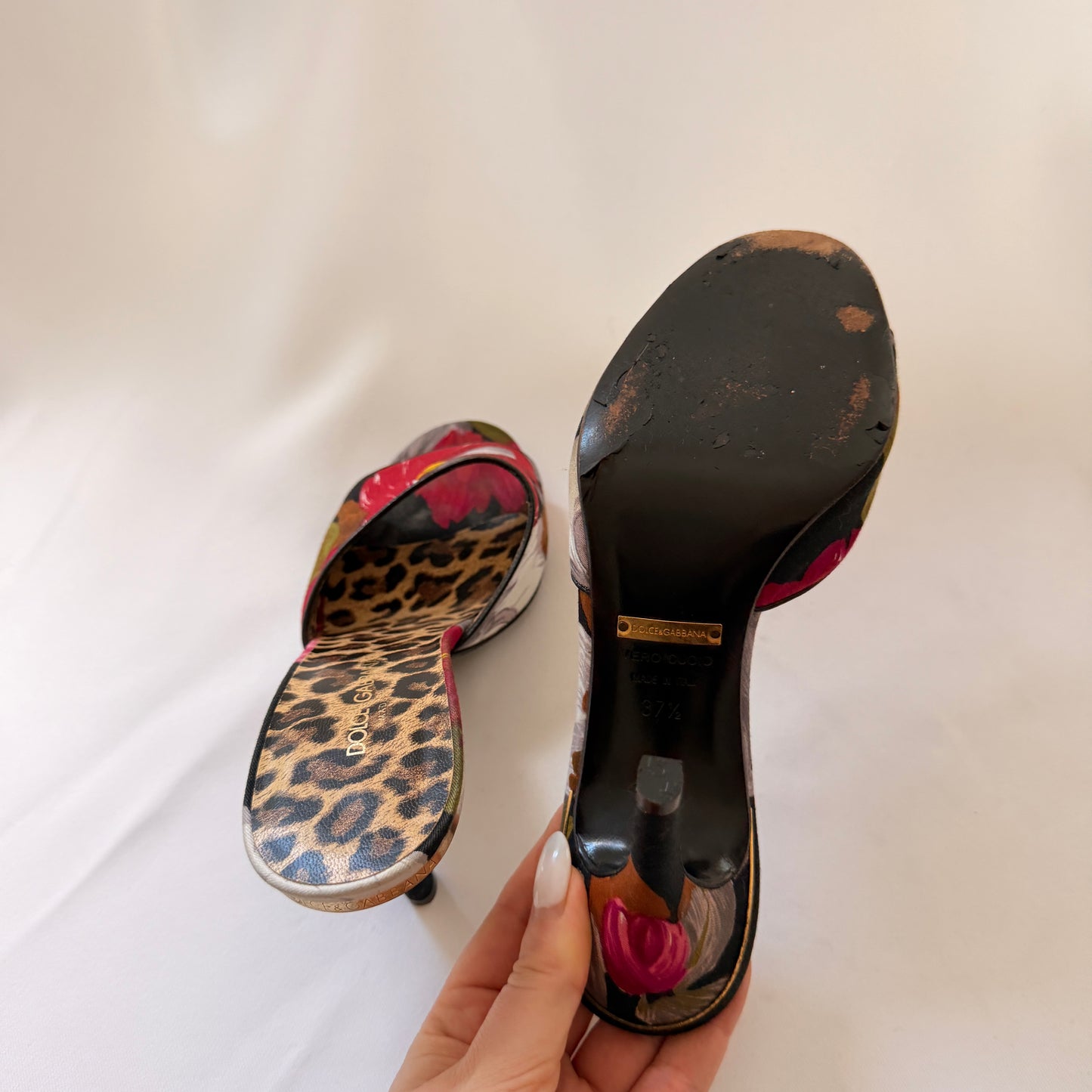 Dolce & Gabbana Floral Mules