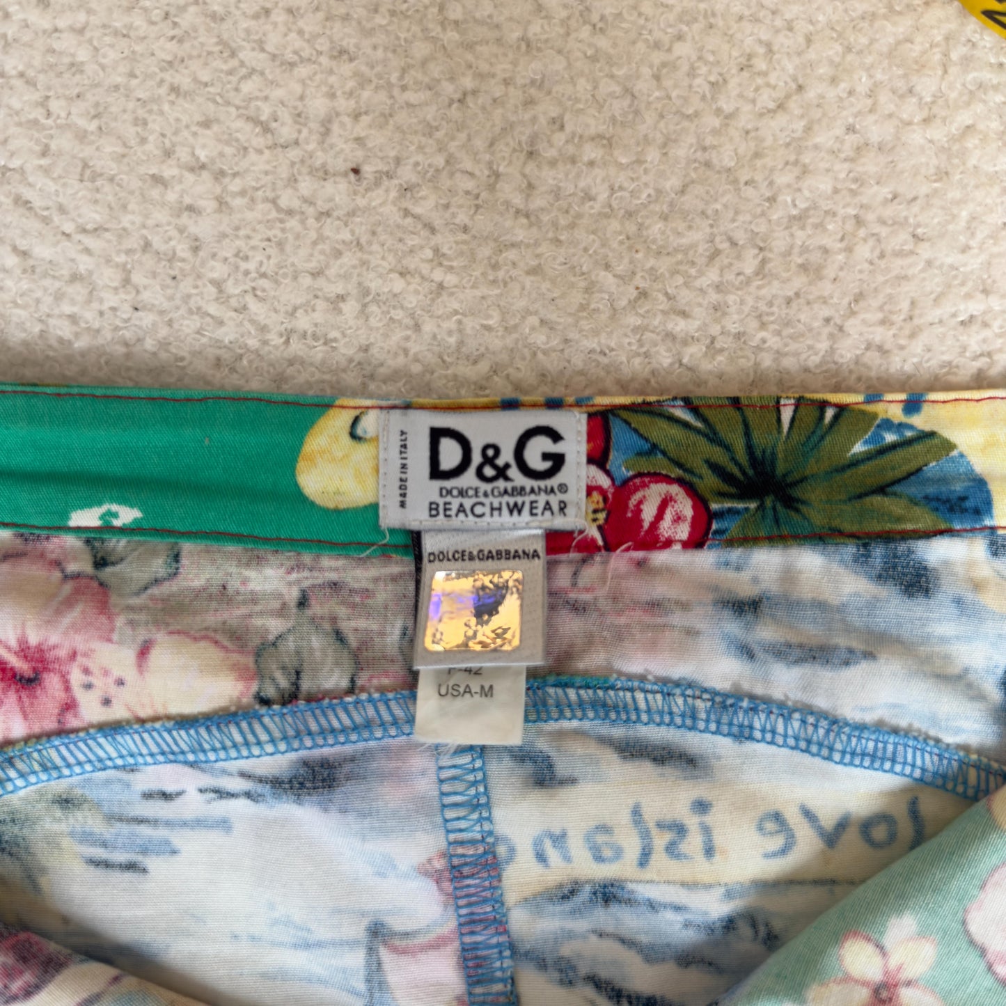D&G Vintage Tropical Mini Skirt