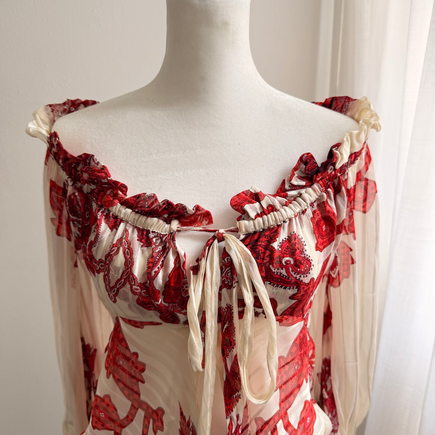 Vintage Roberto Cavalli Silk Printed Top