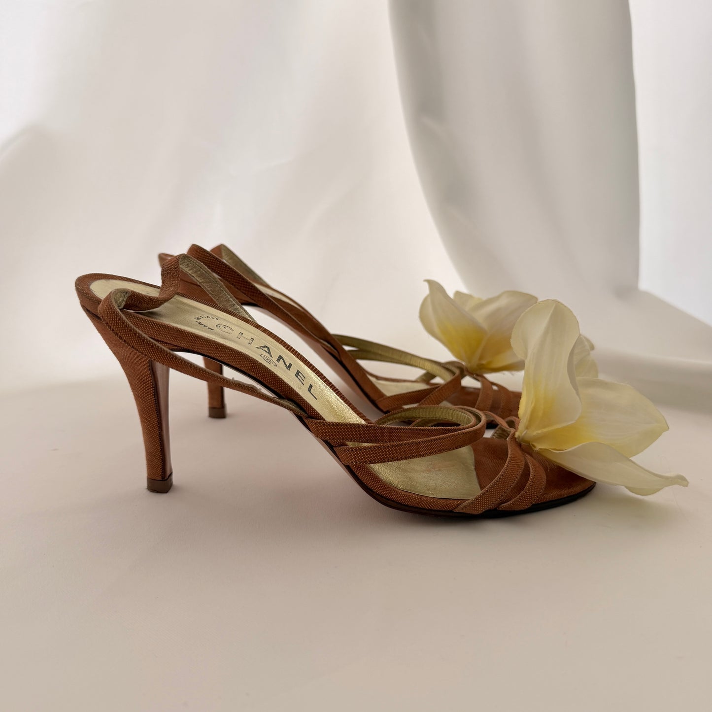 Chanel Reworked Orchid Slingback Heels
