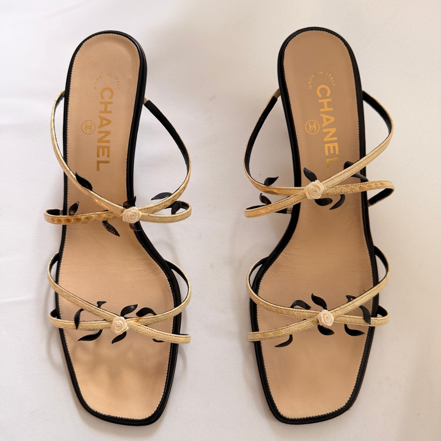 Vintage Chanel Rosebud Heels