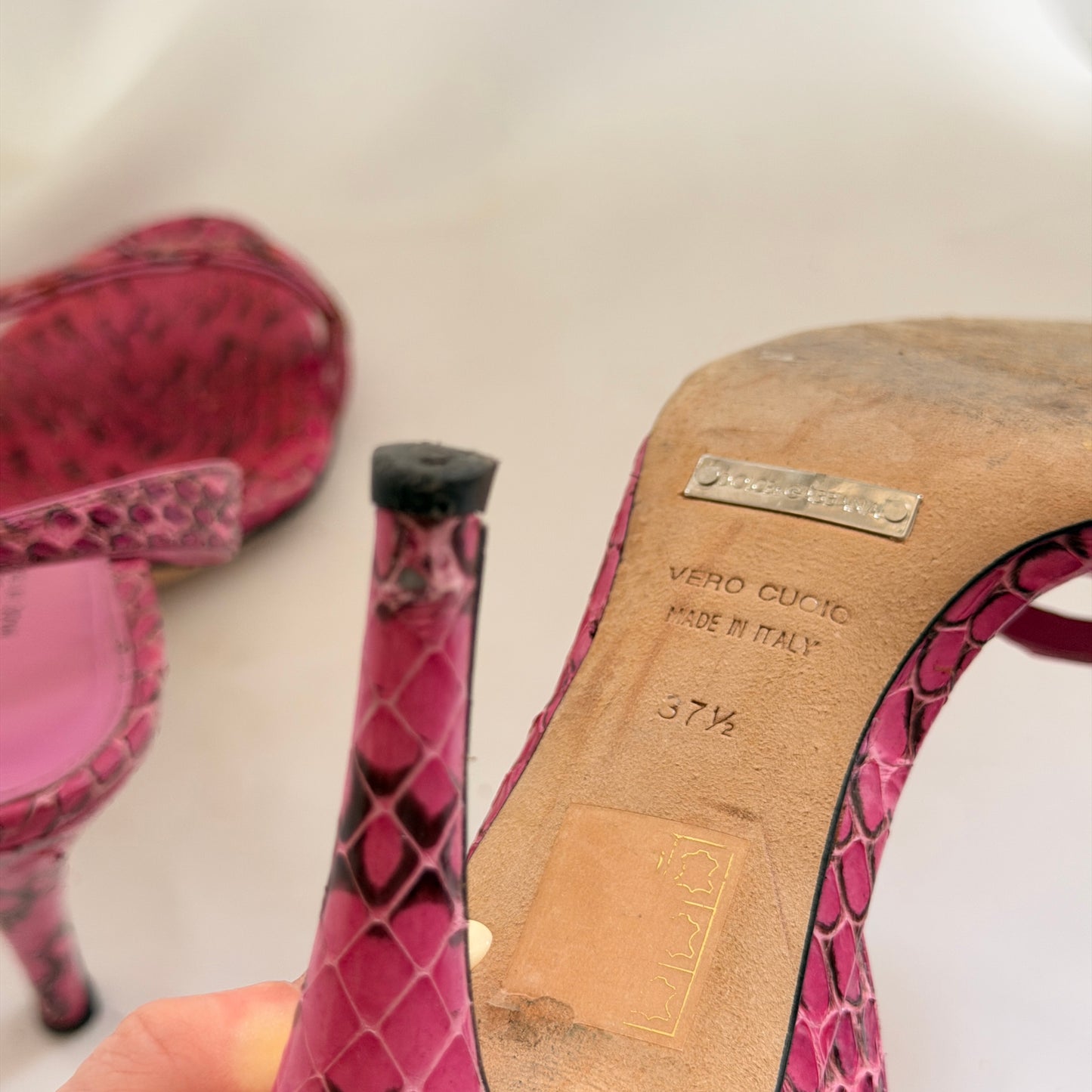 D&G Whips Pumps in Fuxia (37.5)