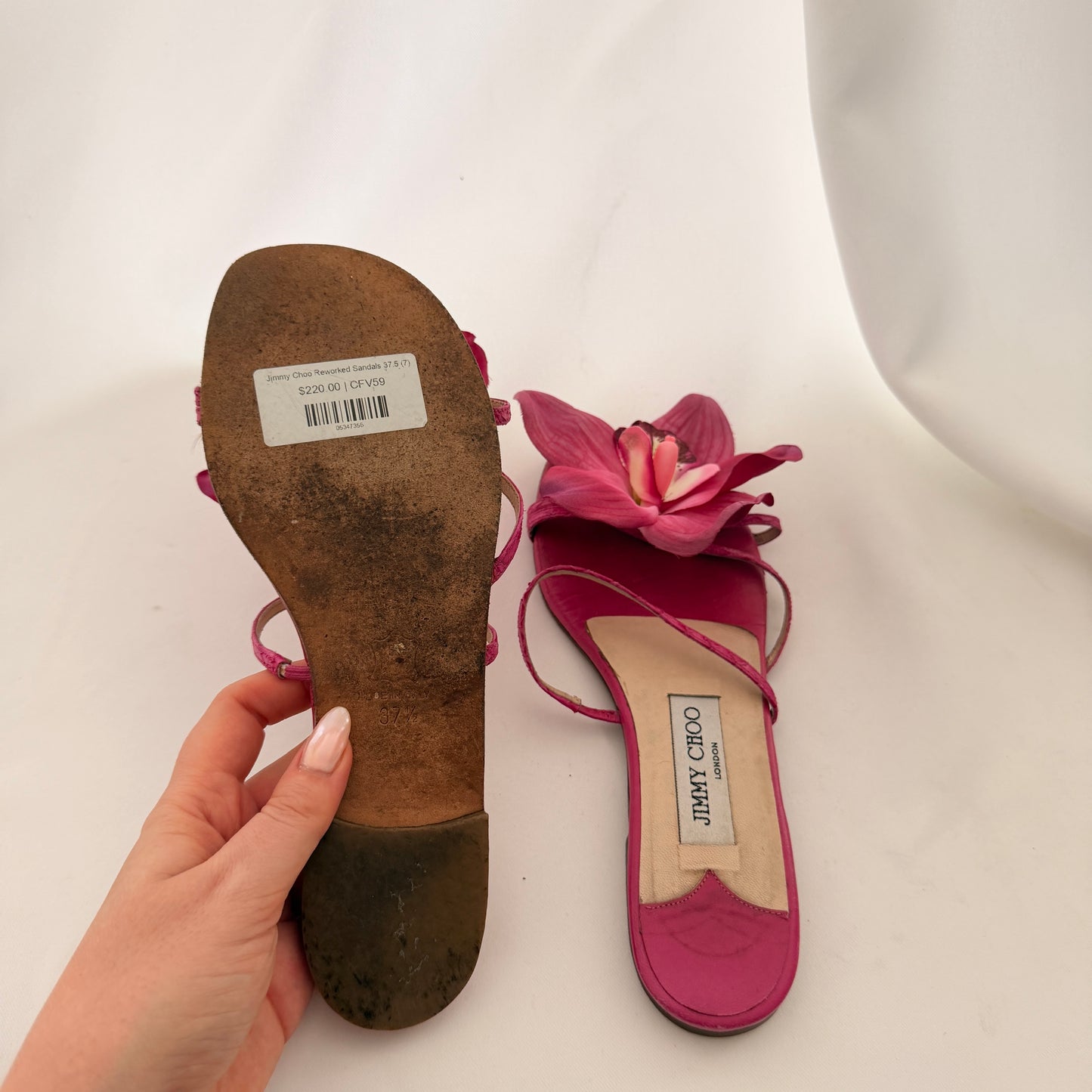 Jimmy Choo Reworked Flat Sandals