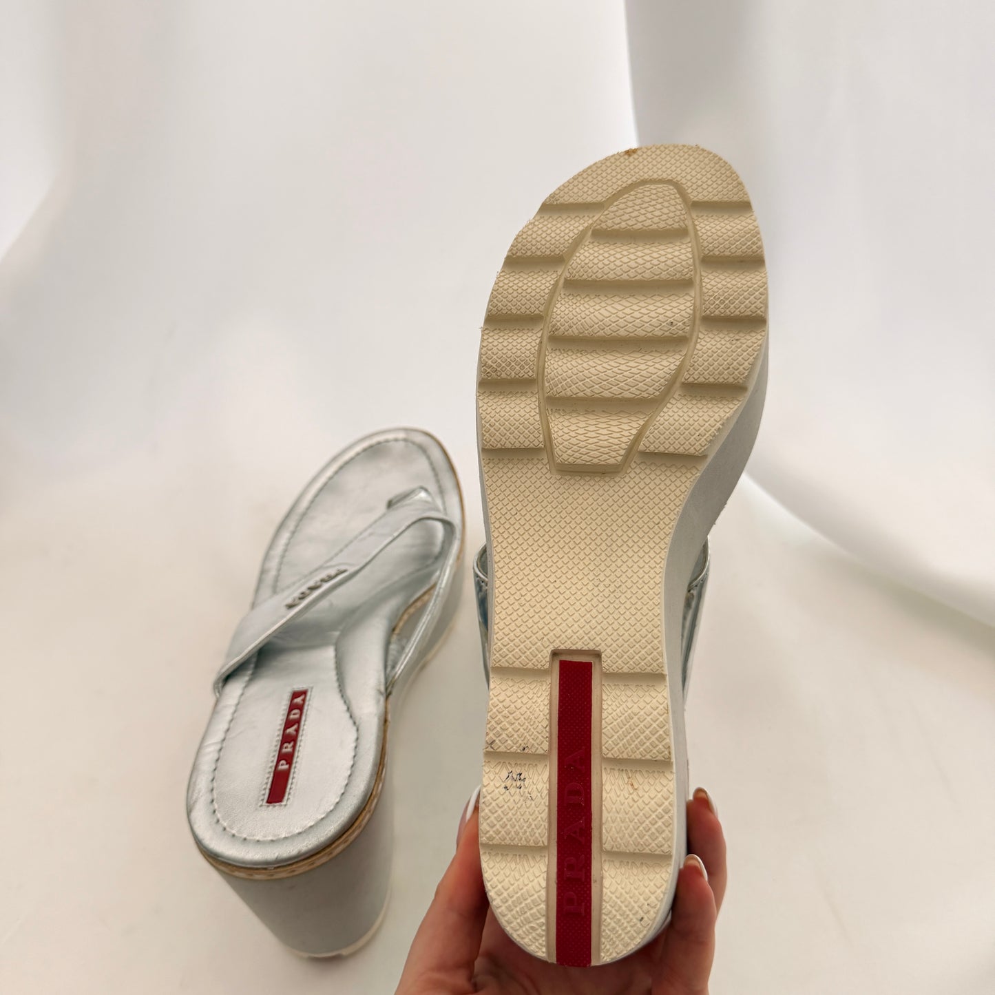 Vintage Prada Flip Flop Platforms