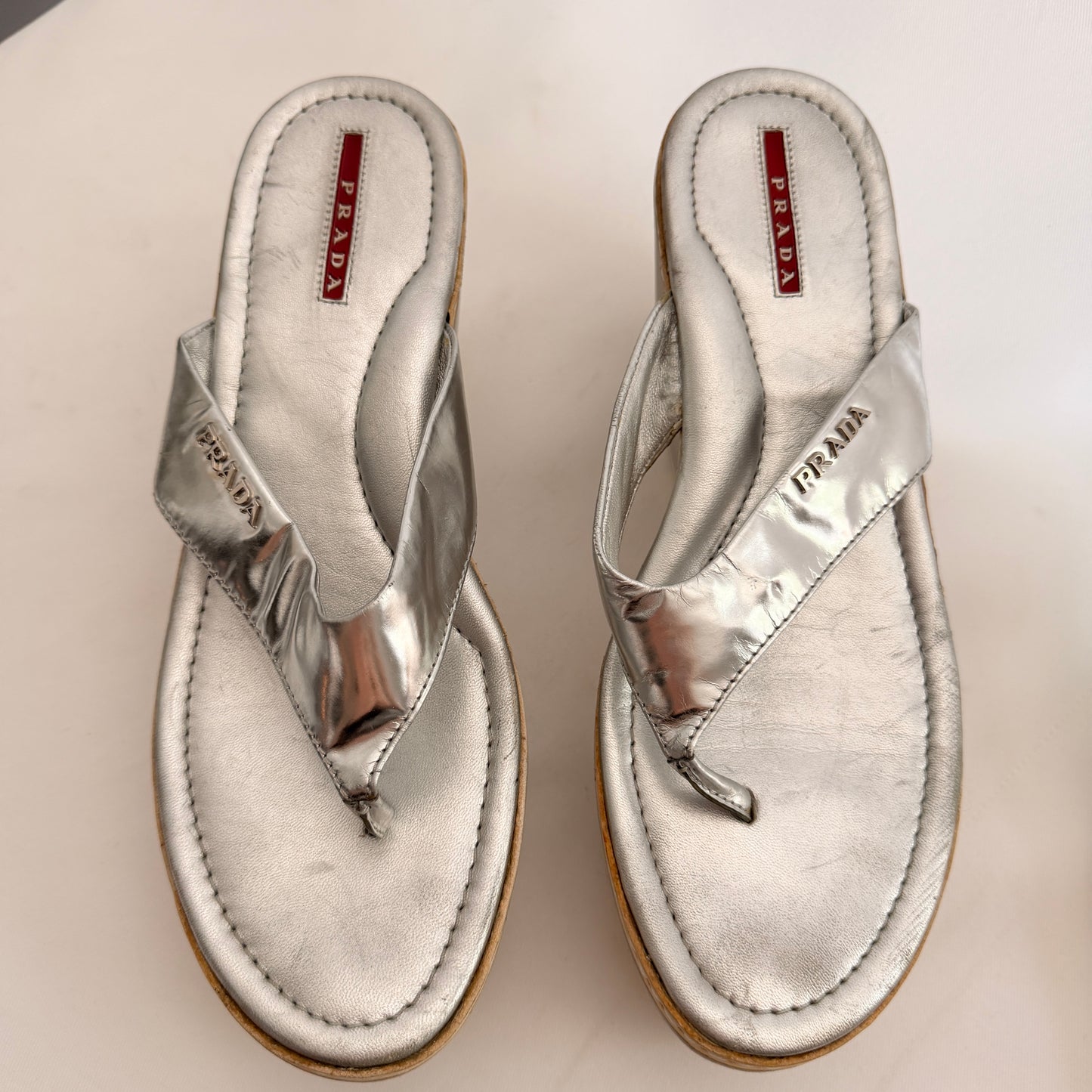 Vintage Prada Flip Flop Platforms