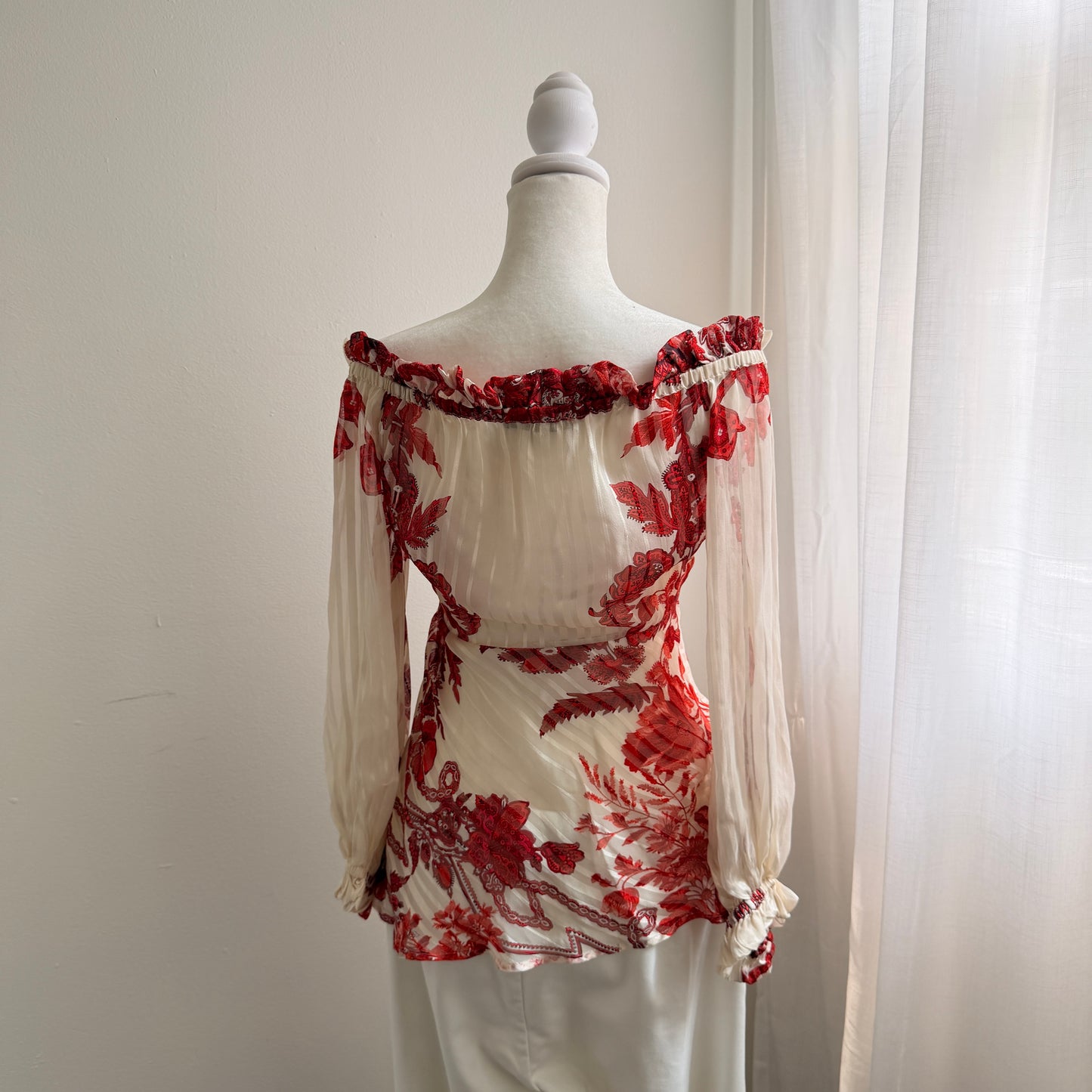 Vintage Roberto Cavalli Silk Printed Top