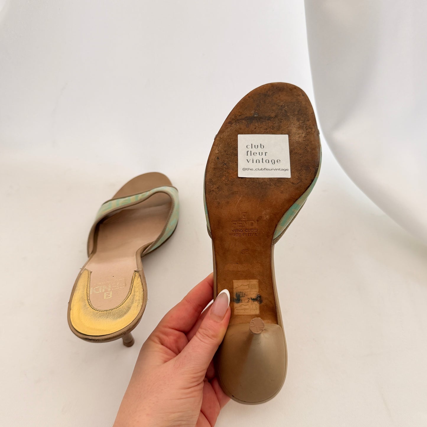Fendi Monogram Mules