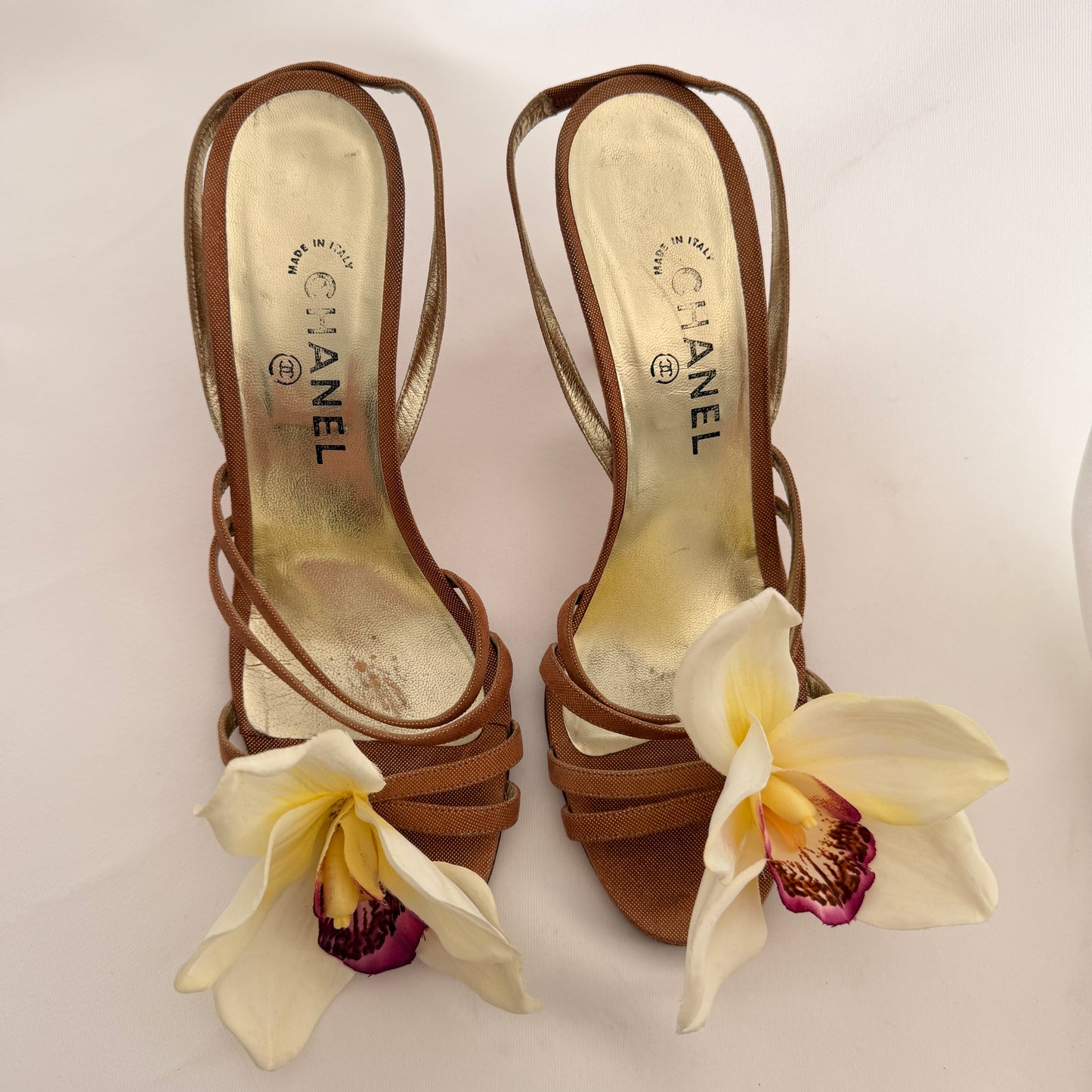 Chanel Reworked Orchid Slingback Heels