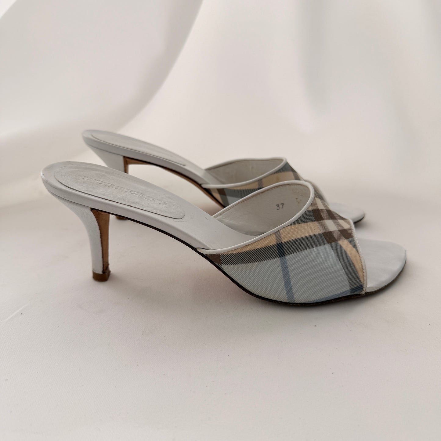 Burberry Plaid Mules