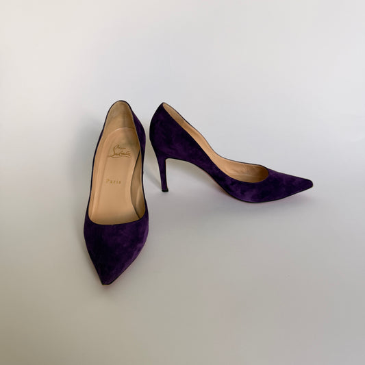 Christian Louboutin New Decoltissimo 85 in Ultra Violet (37.5)
