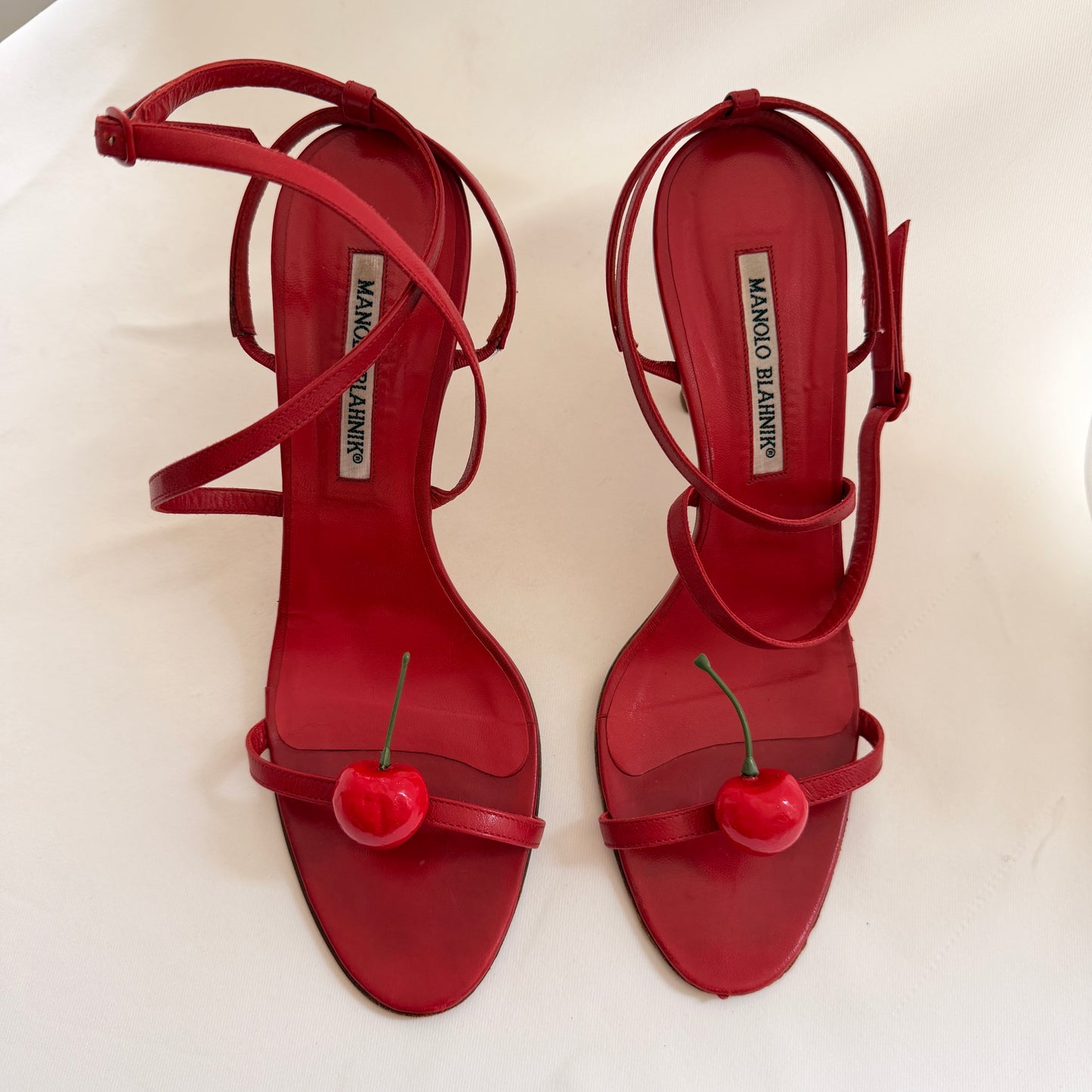 Manolo Blahnik Reworked Cherry Heels