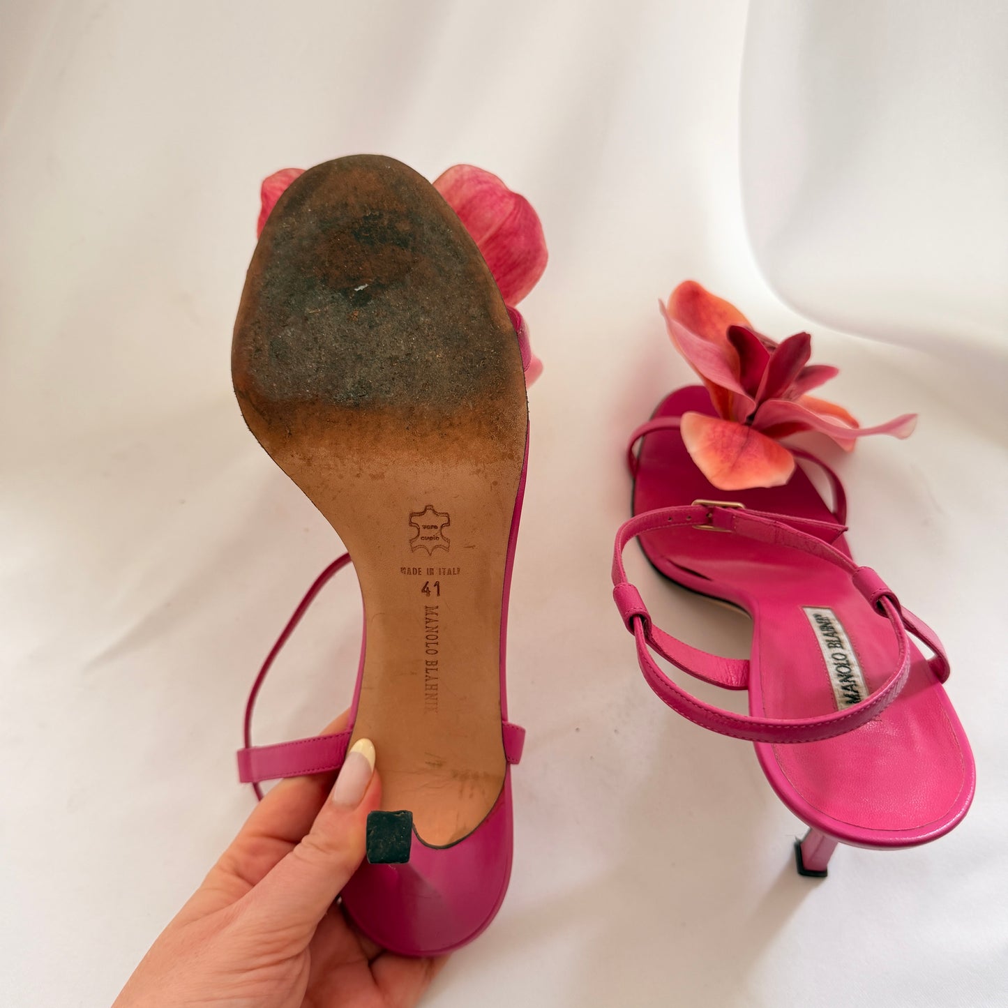 Manolo Blahnik Reworked Orchid Heels - Pink