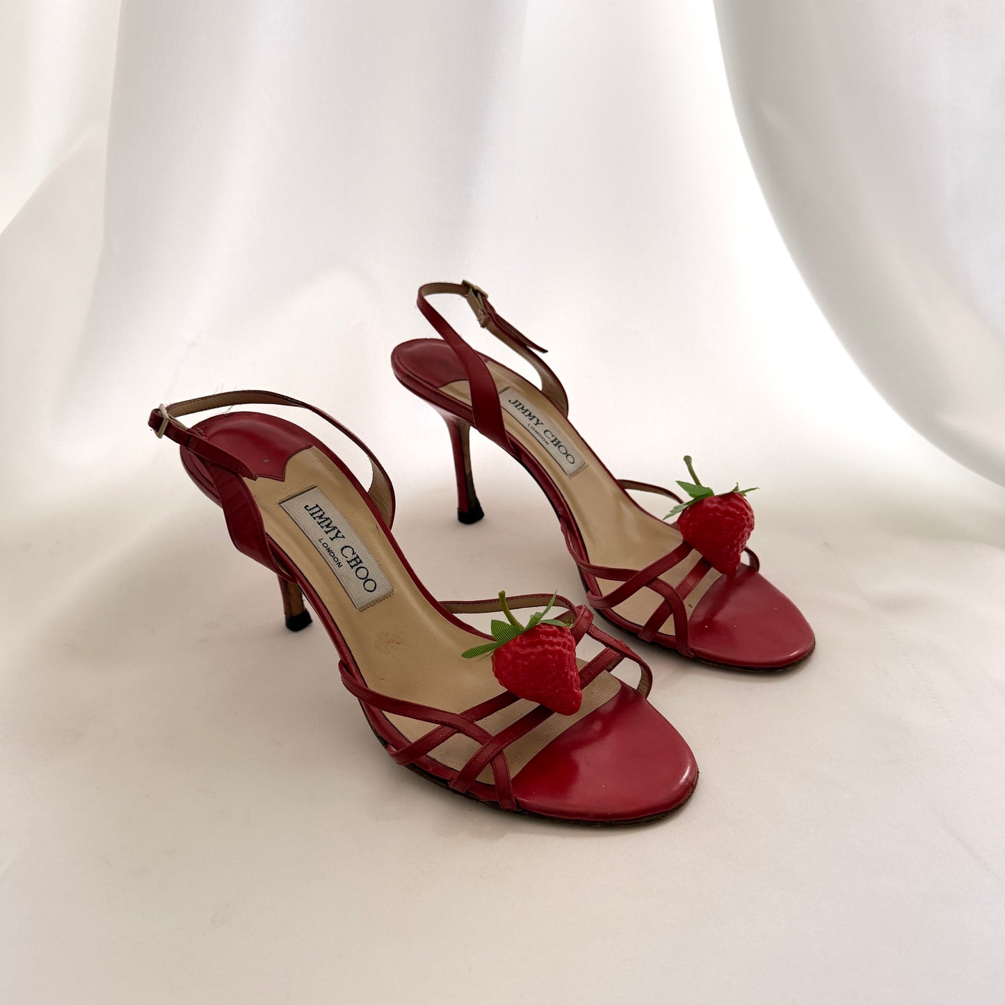 Jimmy Choo Reworked Strawberry Heels