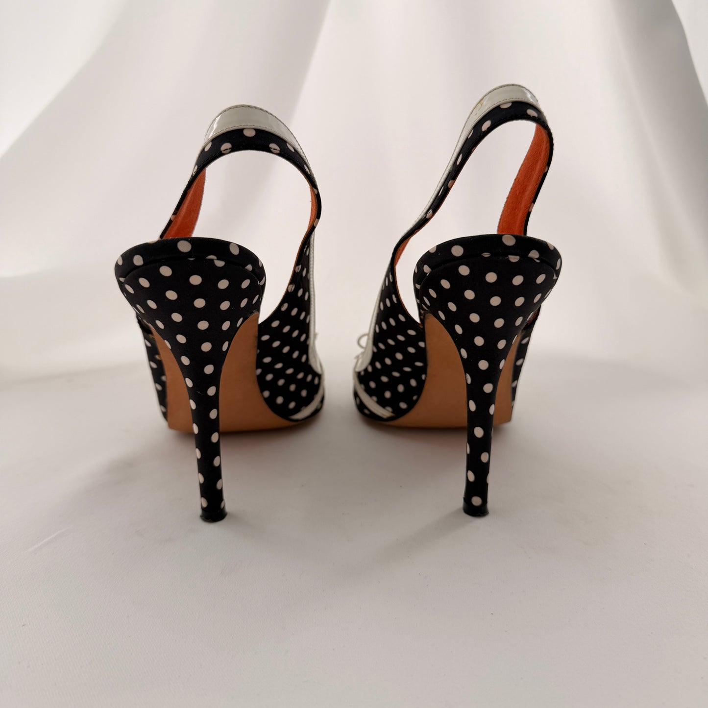 Manolo Blahnik Polka Dot Slingbacks