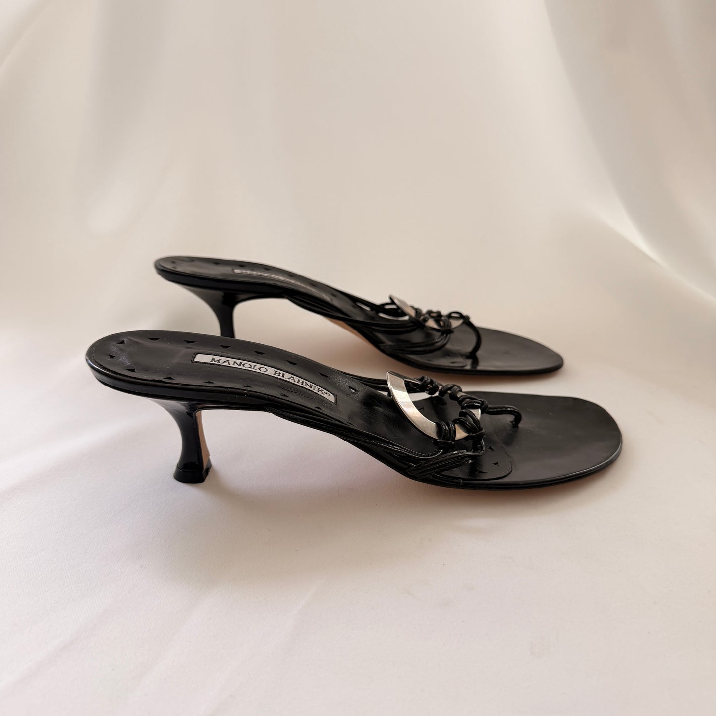 Manolo Blahnik Mules with Embelishment