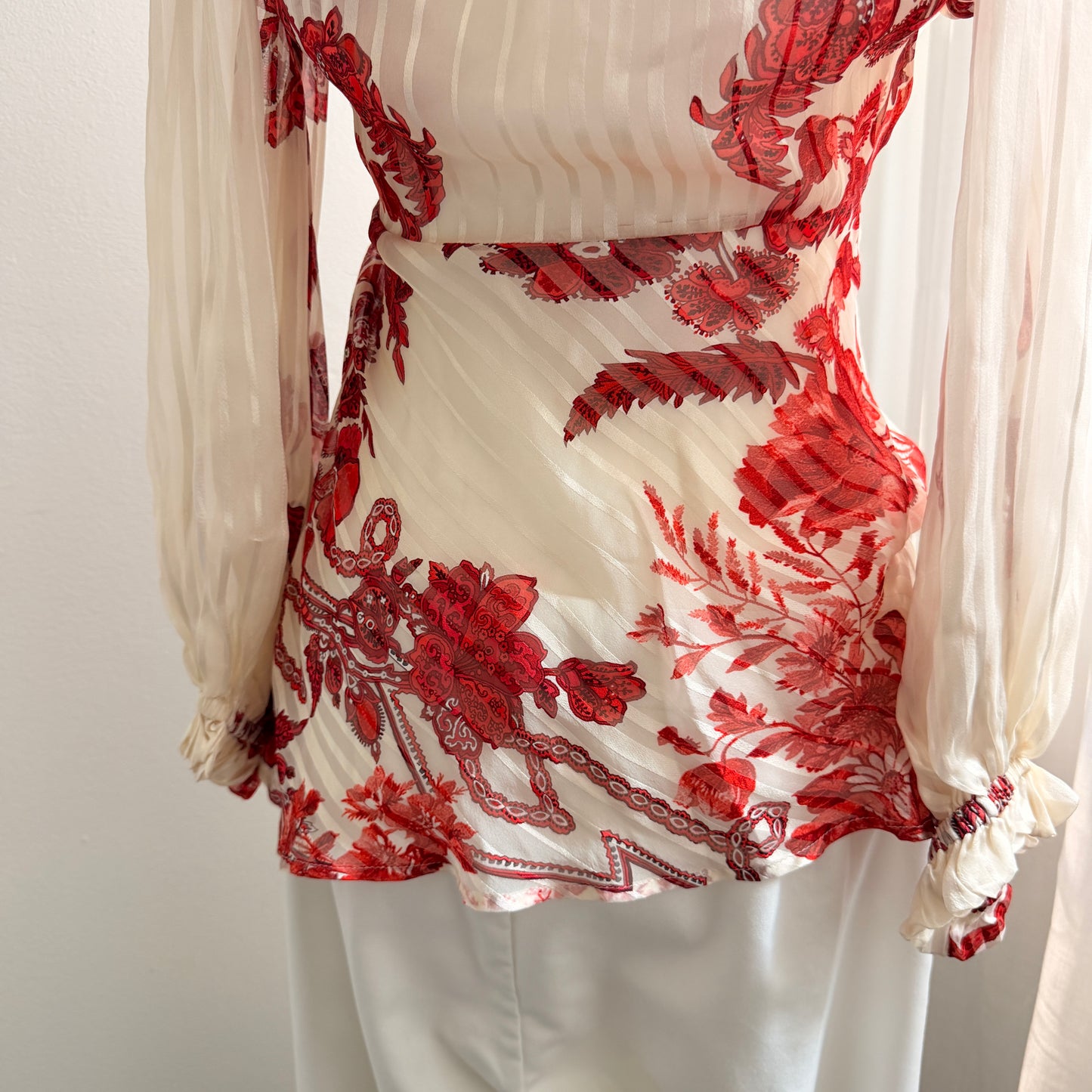 Vintage Roberto Cavalli Silk Printed Top