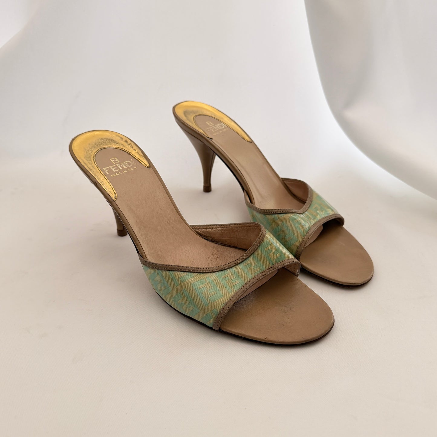 Fendi Monogram Mules