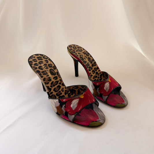 Dolce & Gabbana Floral Mules