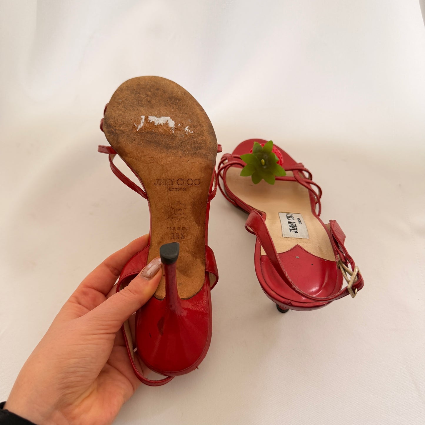 Jimmy Choo Reworked Strawberry Heels