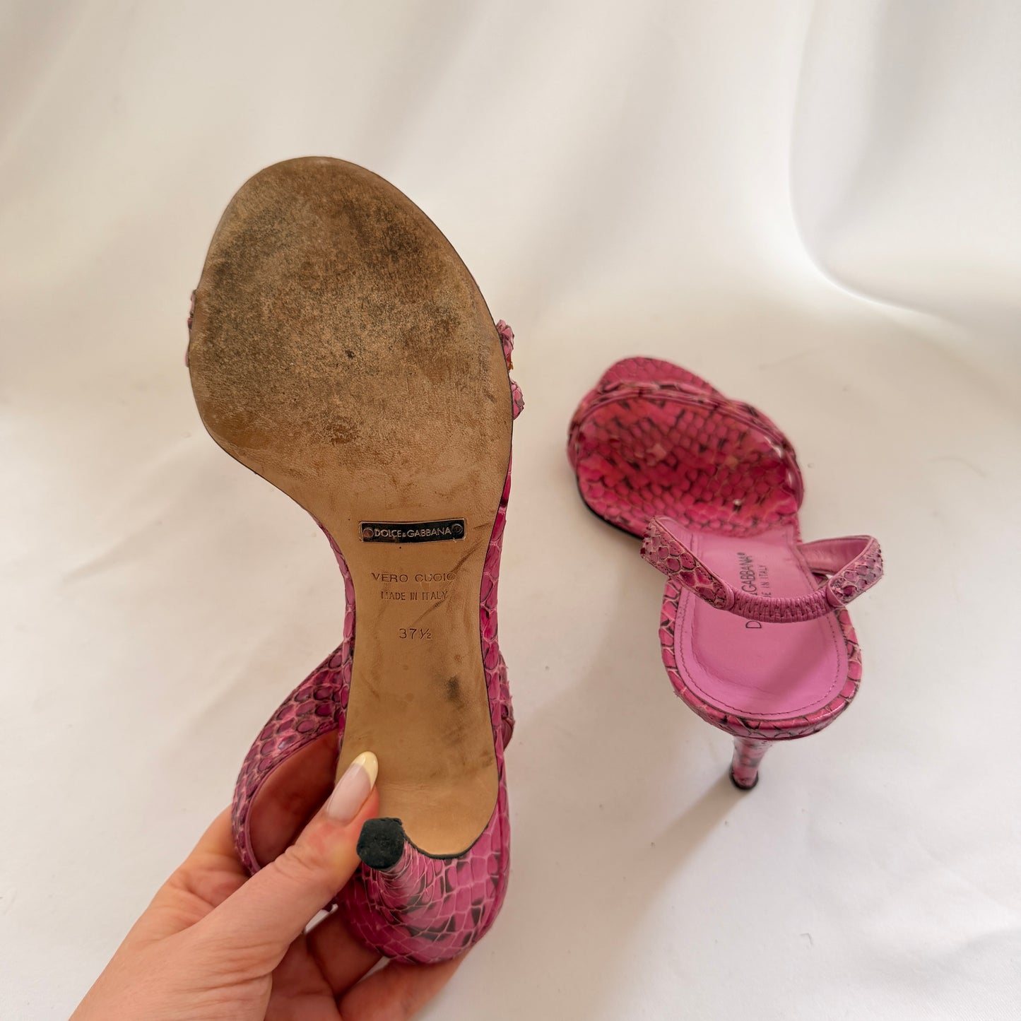 D&G Whips Pumps in Fuxia (37.5)