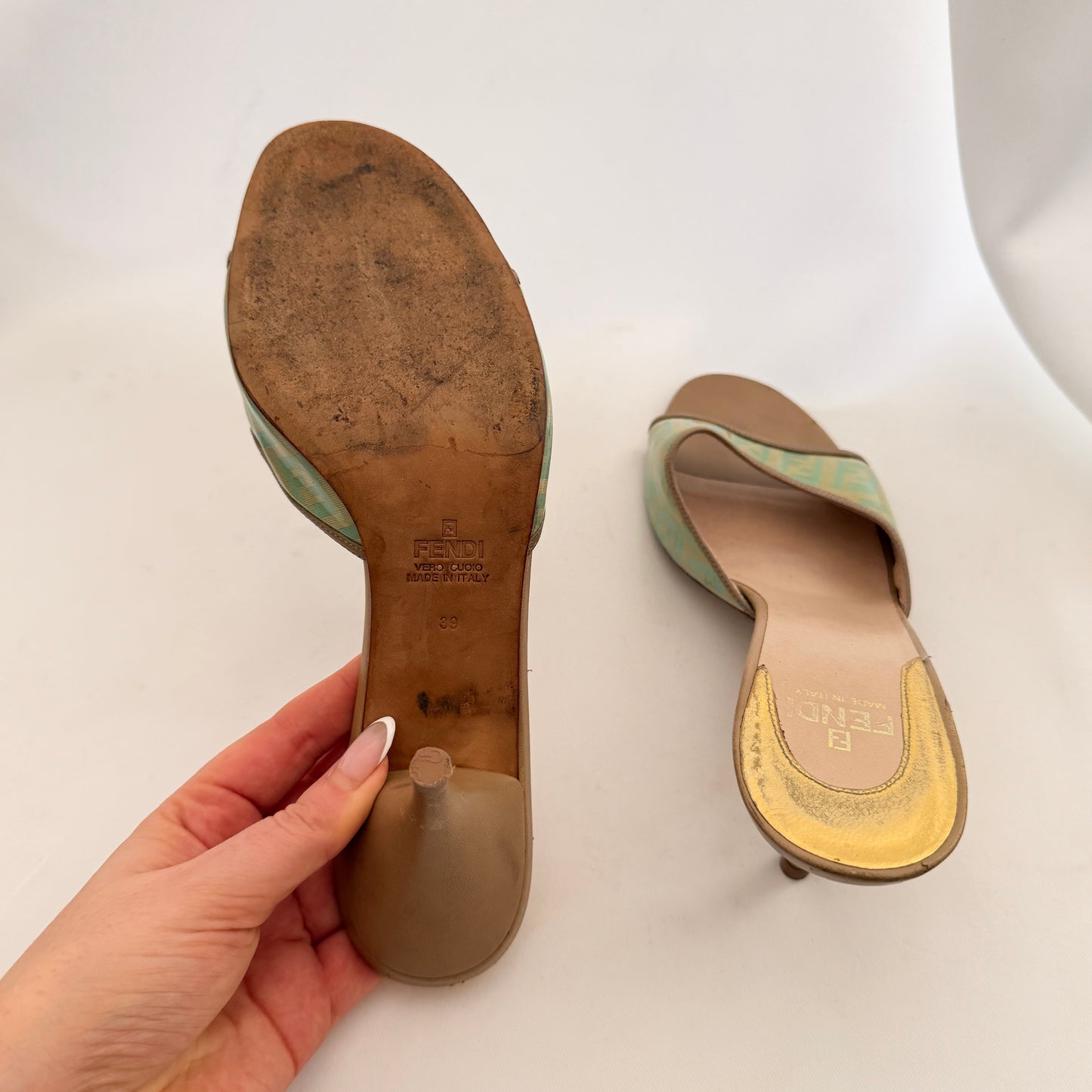 Fendi Monogram Mules