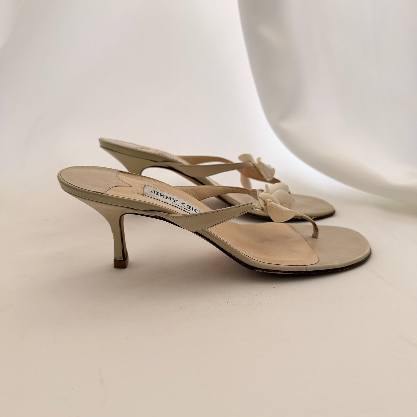 Jimmy Choo Seashell Flip Flop Heels