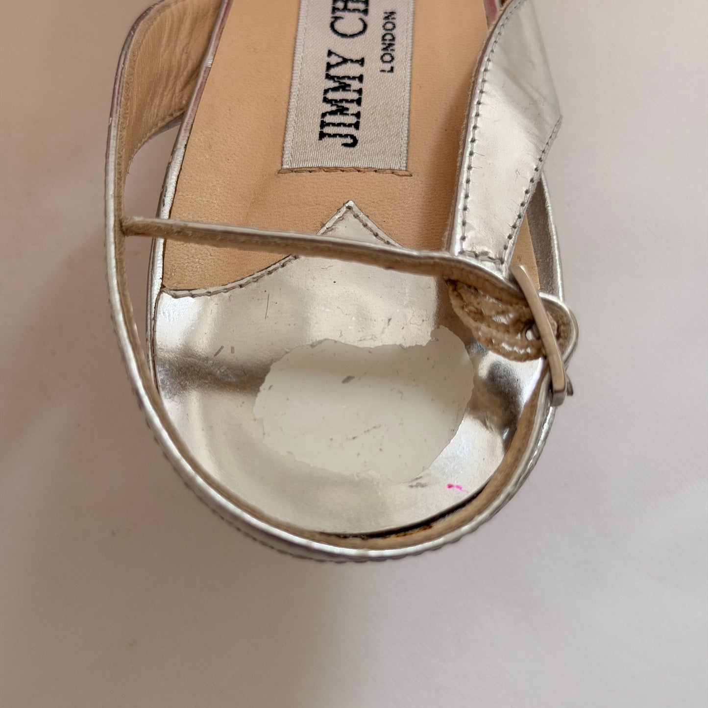 Jimmy Choo Reworked Orchid Heels - Silver & Pink