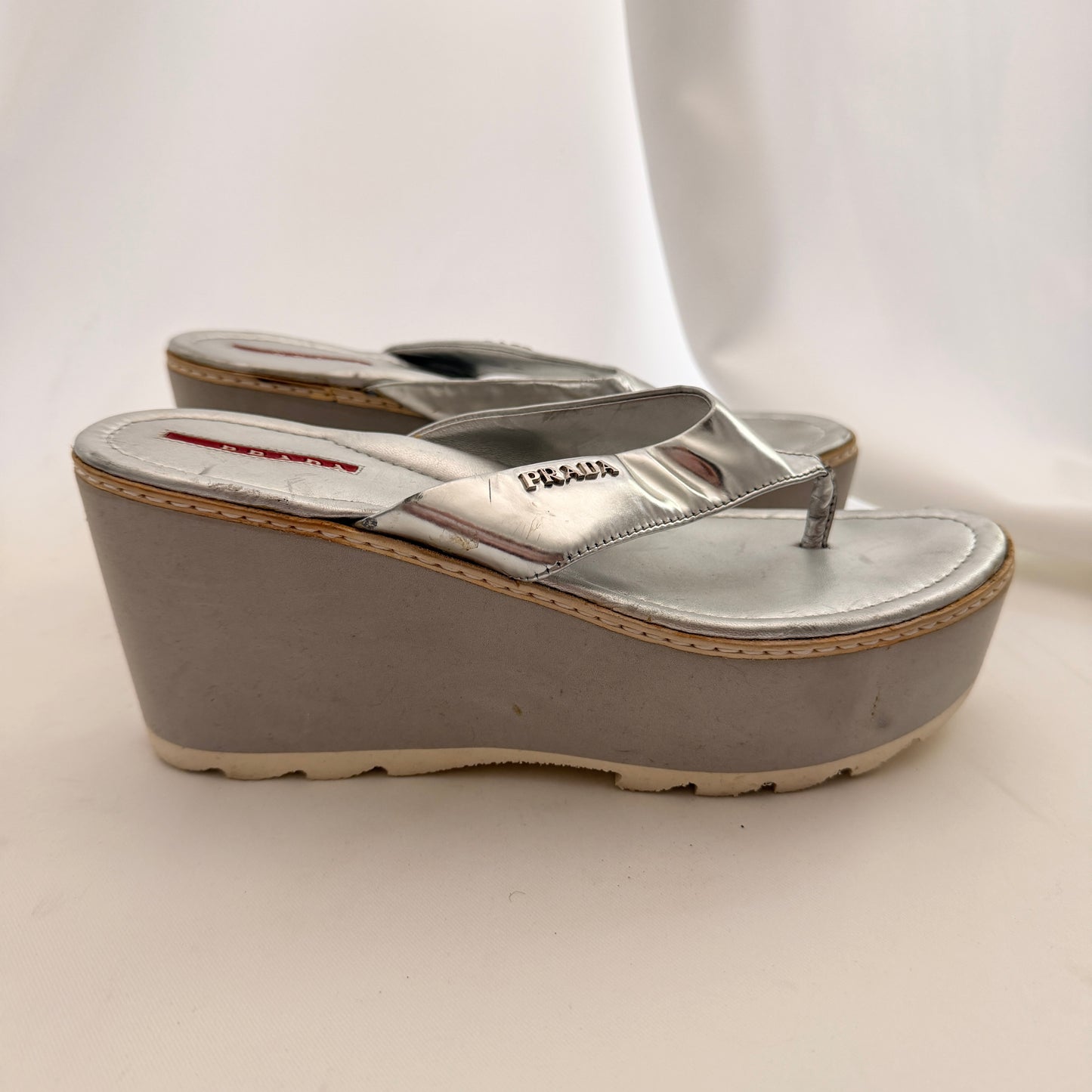 Vintage Prada Flip Flop Platforms