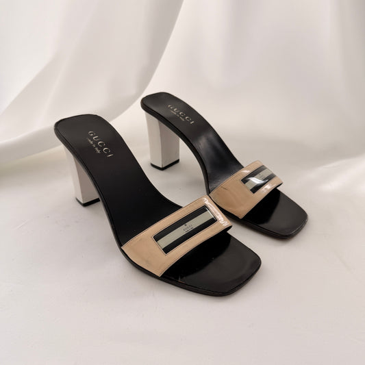 Vintage Gucci Logo Mules