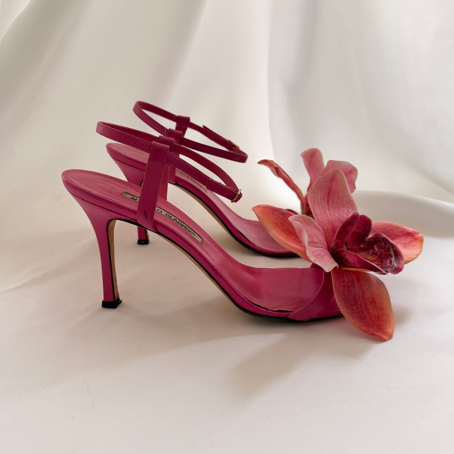 Manolo Blahnik Reworked Orchid Heels - Pink