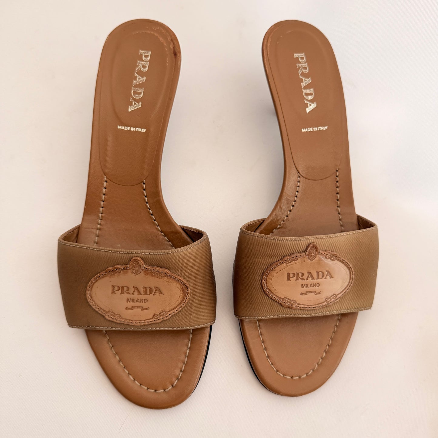 Prada Logo Sandals