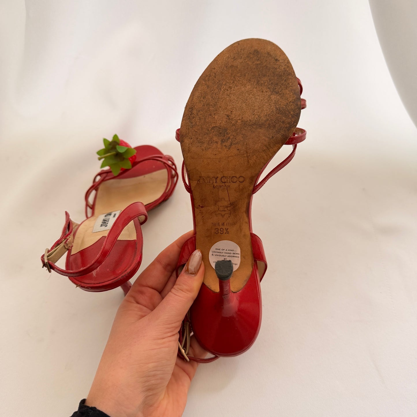 Jimmy Choo Reworked Strawberry Heels