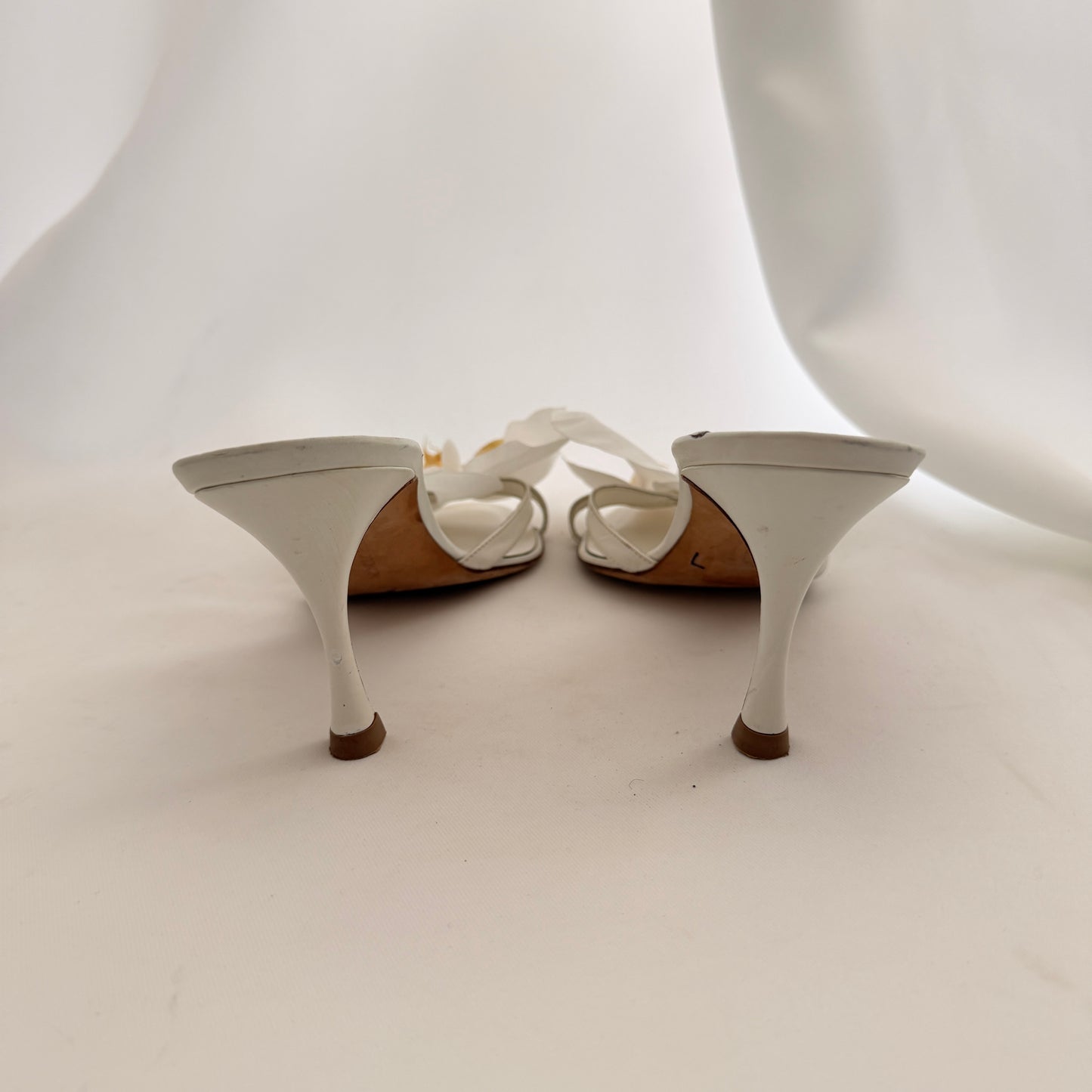 Manolo Blahnik Reworked Orchid Mules