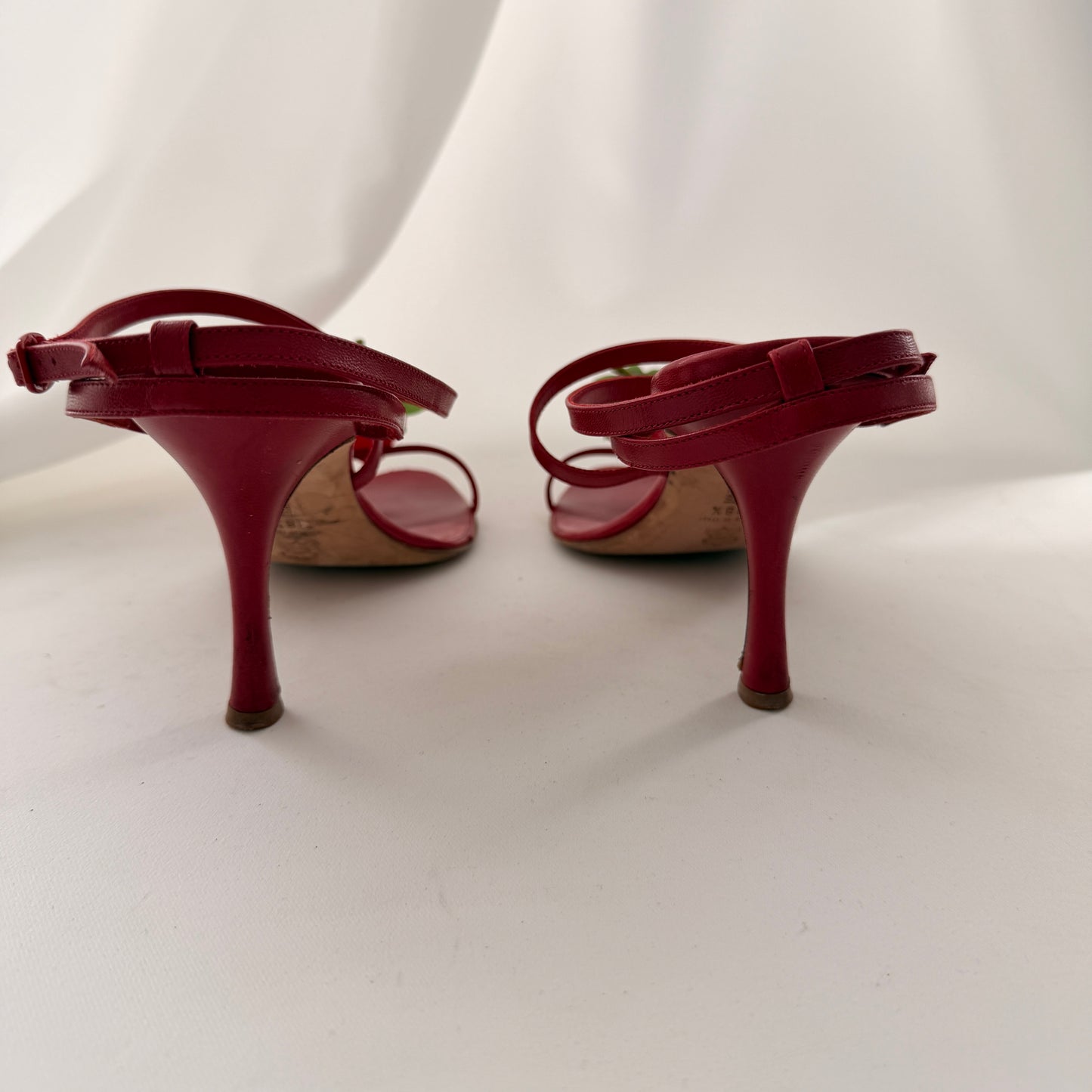 Manolo Blahnik Reworked Strawberry Heels
