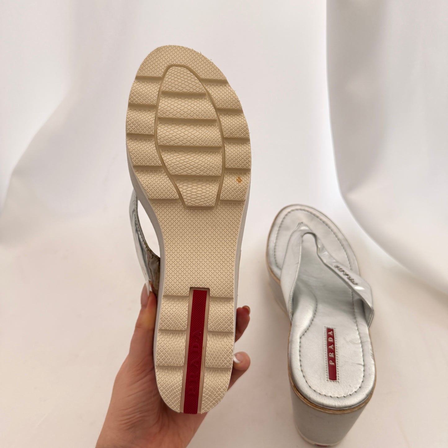 Vintage Prada Flip Flop Platforms