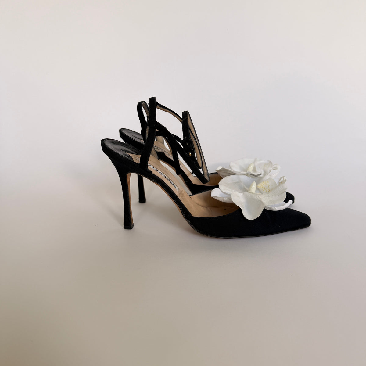 Reworked Manolo Blahnik Orchid Pumps