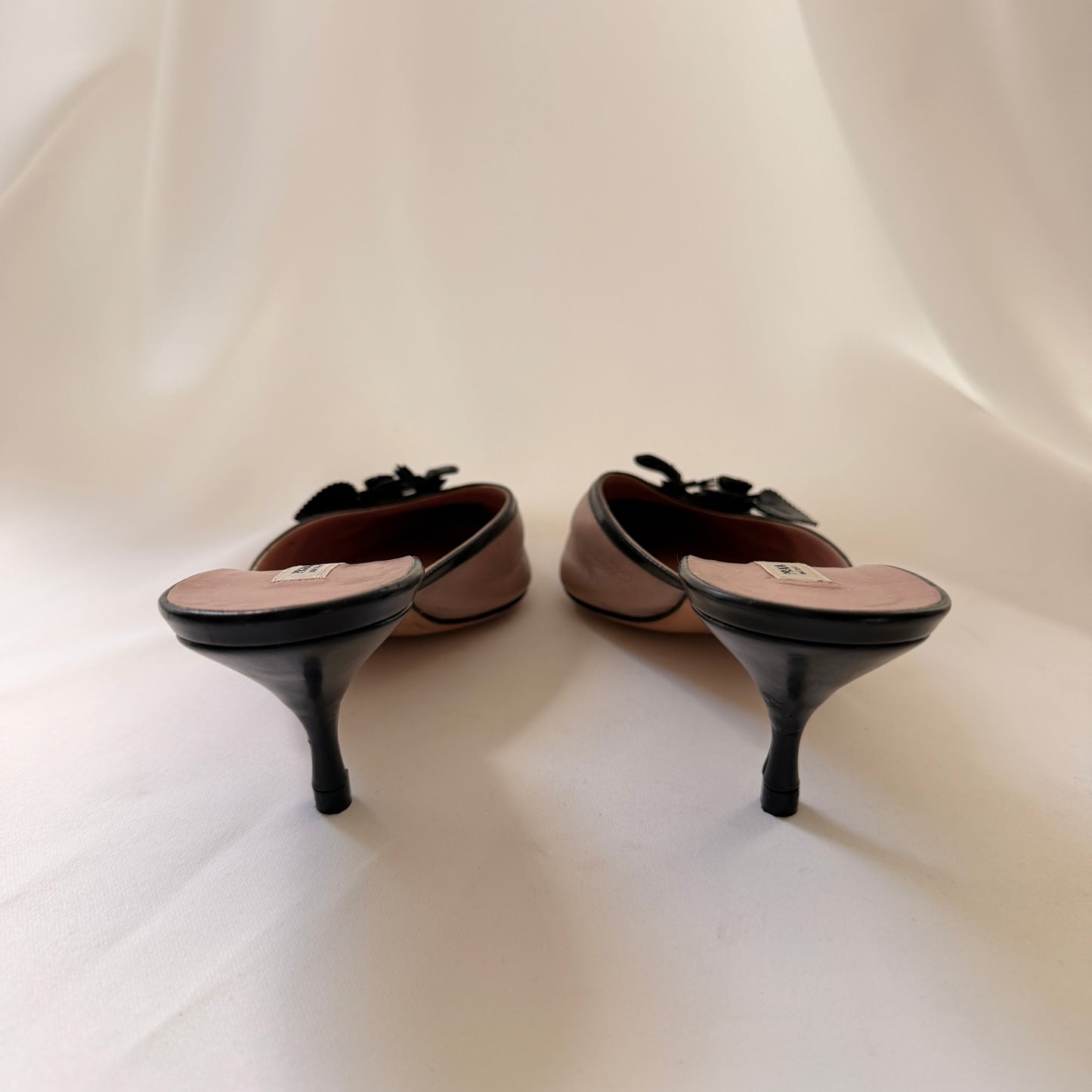 Prada Mules with Floral Detail