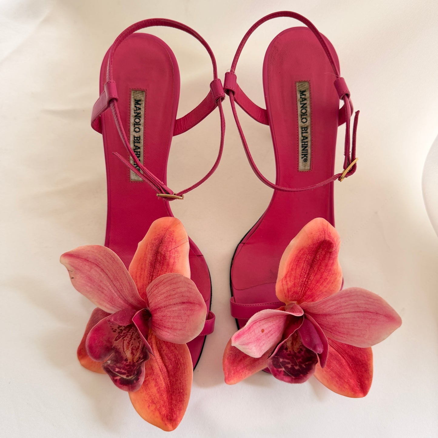 Manolo Blahnik Reworked Orchid Heels - Pink