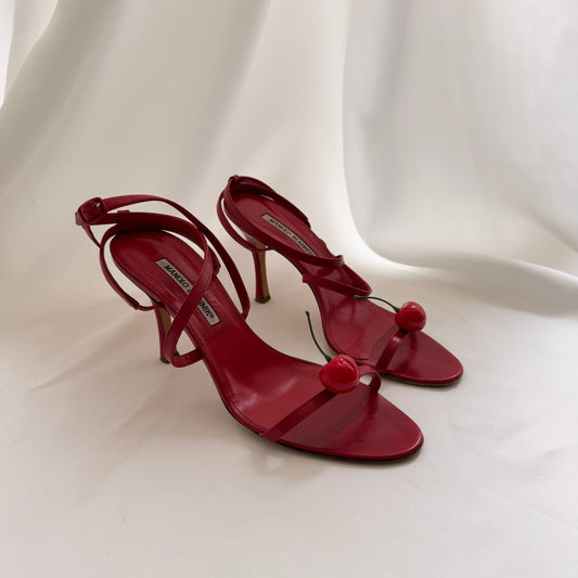 Manolo Blahnik Reworked Cherry Heels