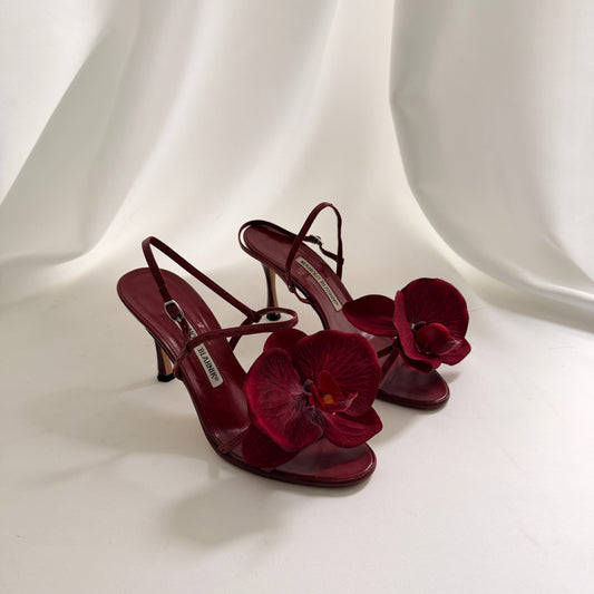 Manolo Blahnik Reworked Orchid Heels