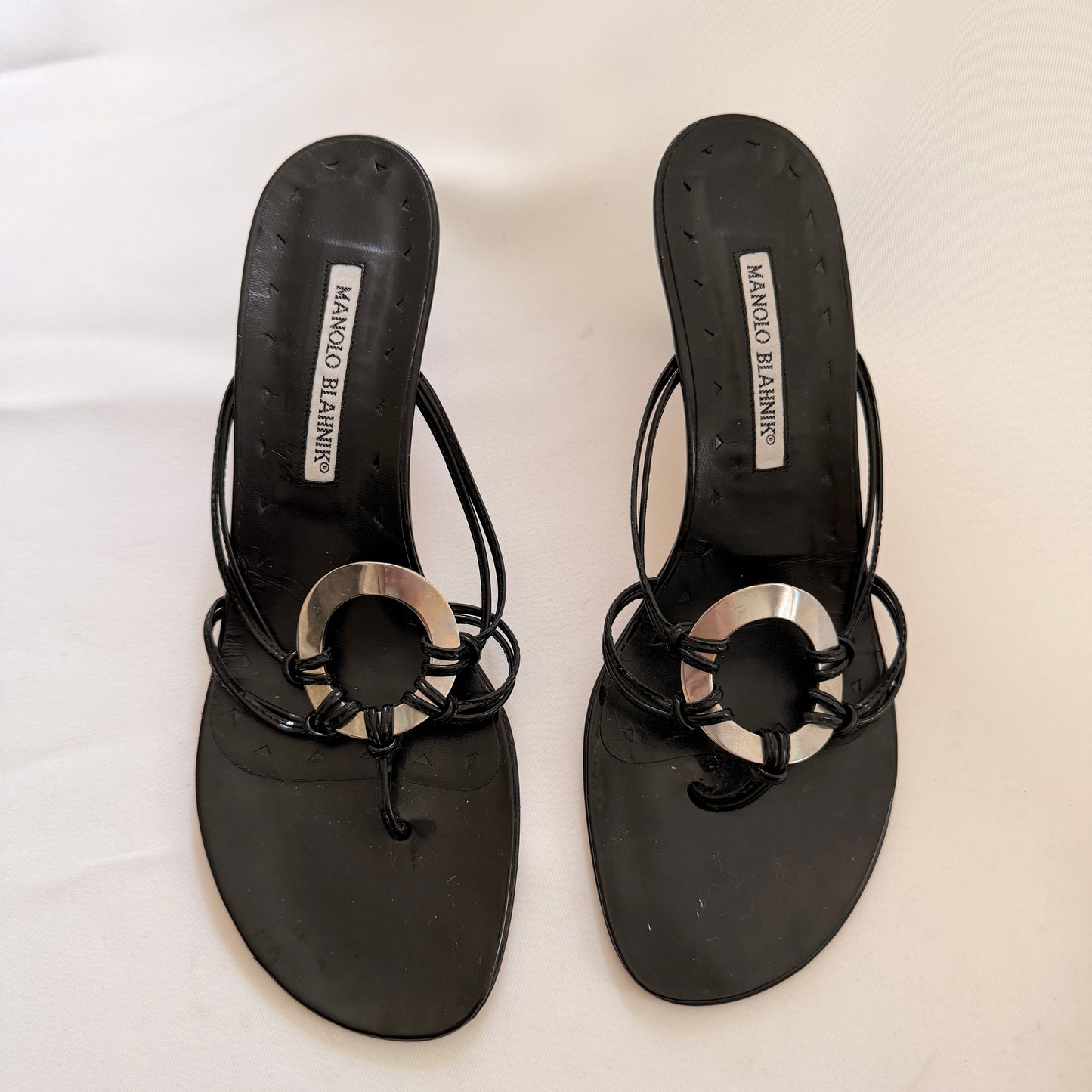 Manolo Blahnik Mules with Embelishment