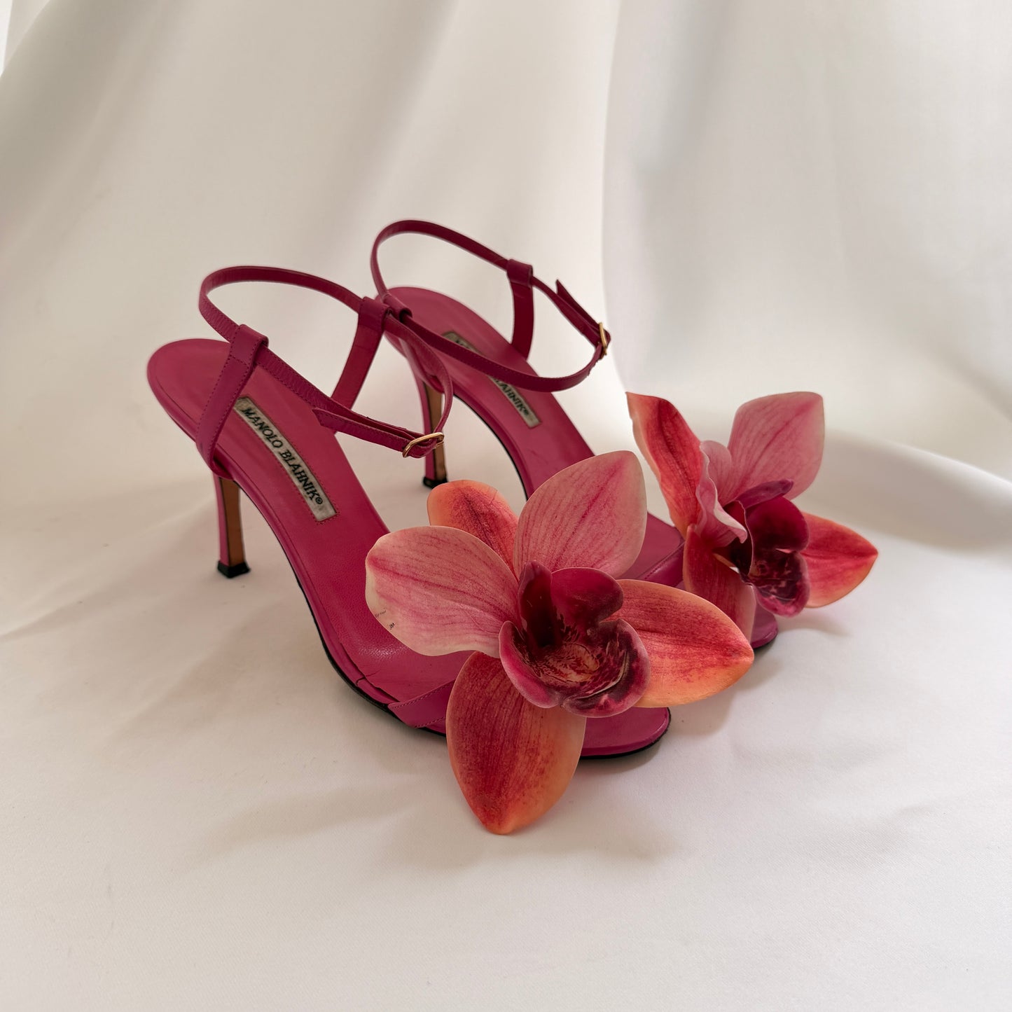 Manolo Blahnik Reworked Orchid Heels - Pink