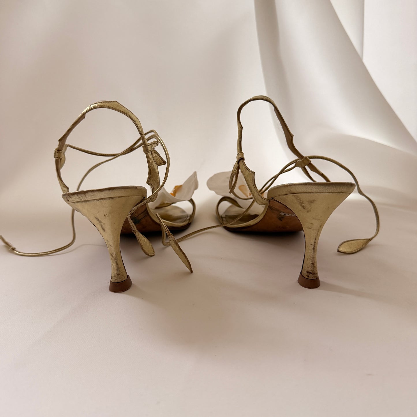 Manolo Blahnik Reworked Orchid Sandals