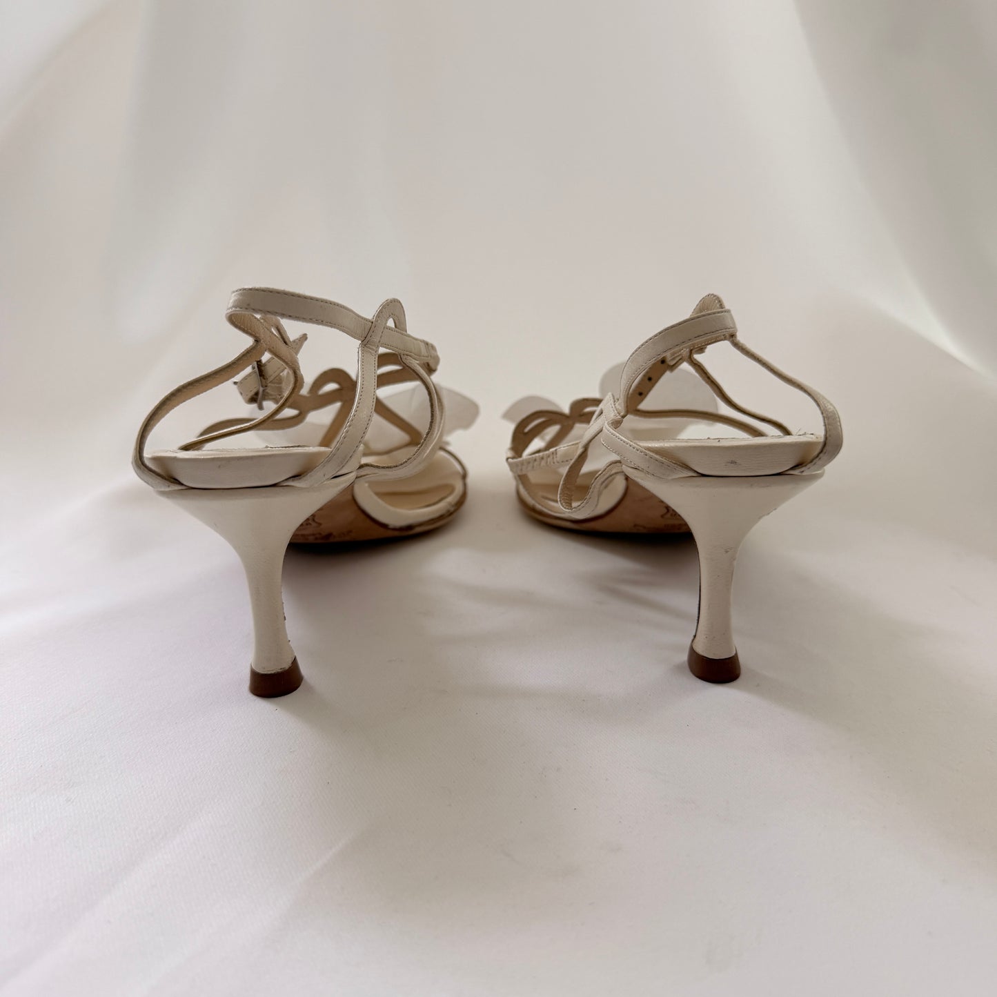 Jimmy Choo Reworked Orchid Sandals - Ivory