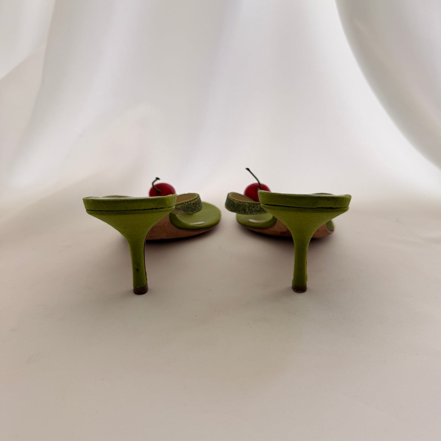 Jimmy Choo Reworked Cherry Flip Flop Heels
