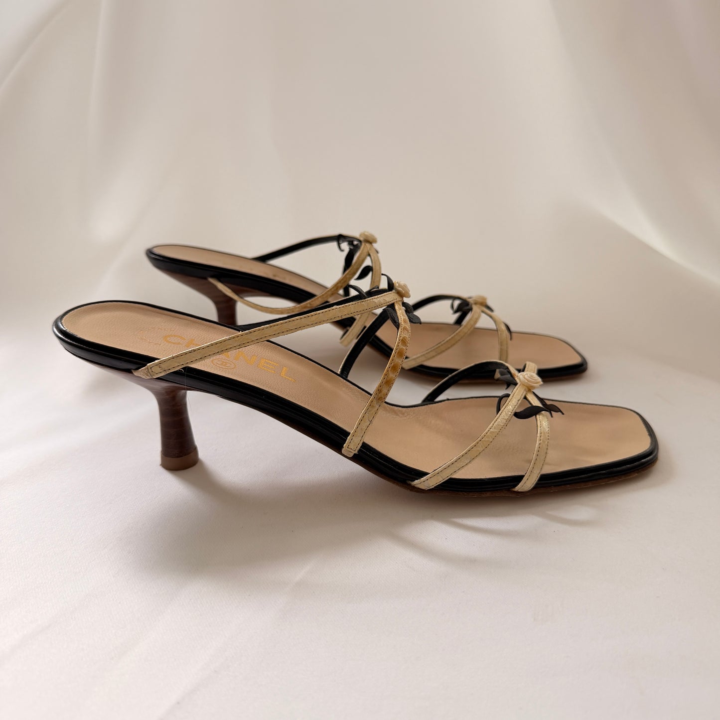 Vintage Chanel Rosebud Heels
