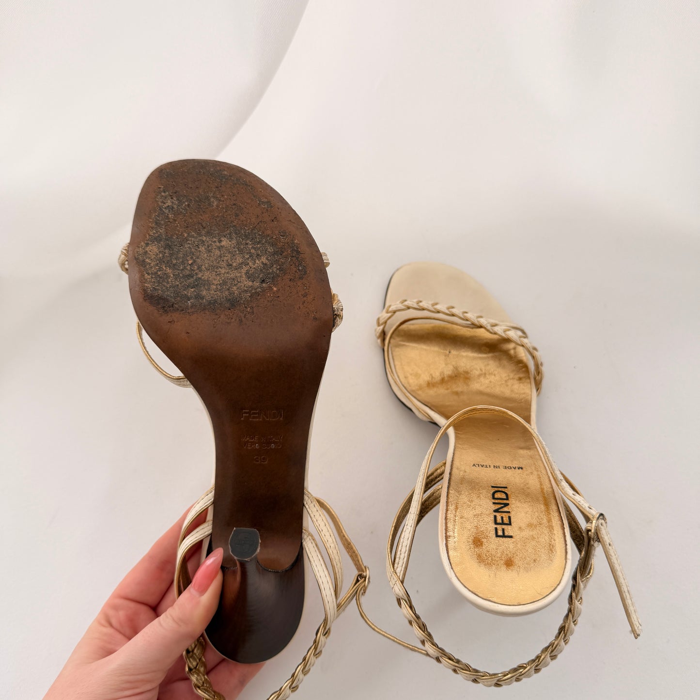 Vintage Fendi Braided Sandals