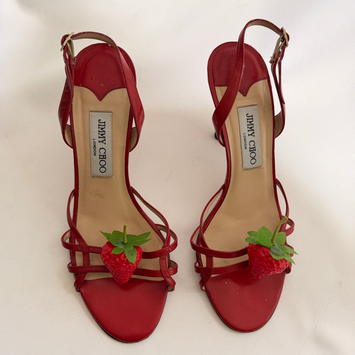 Jimmy Choo Reworked Strawberry Heels