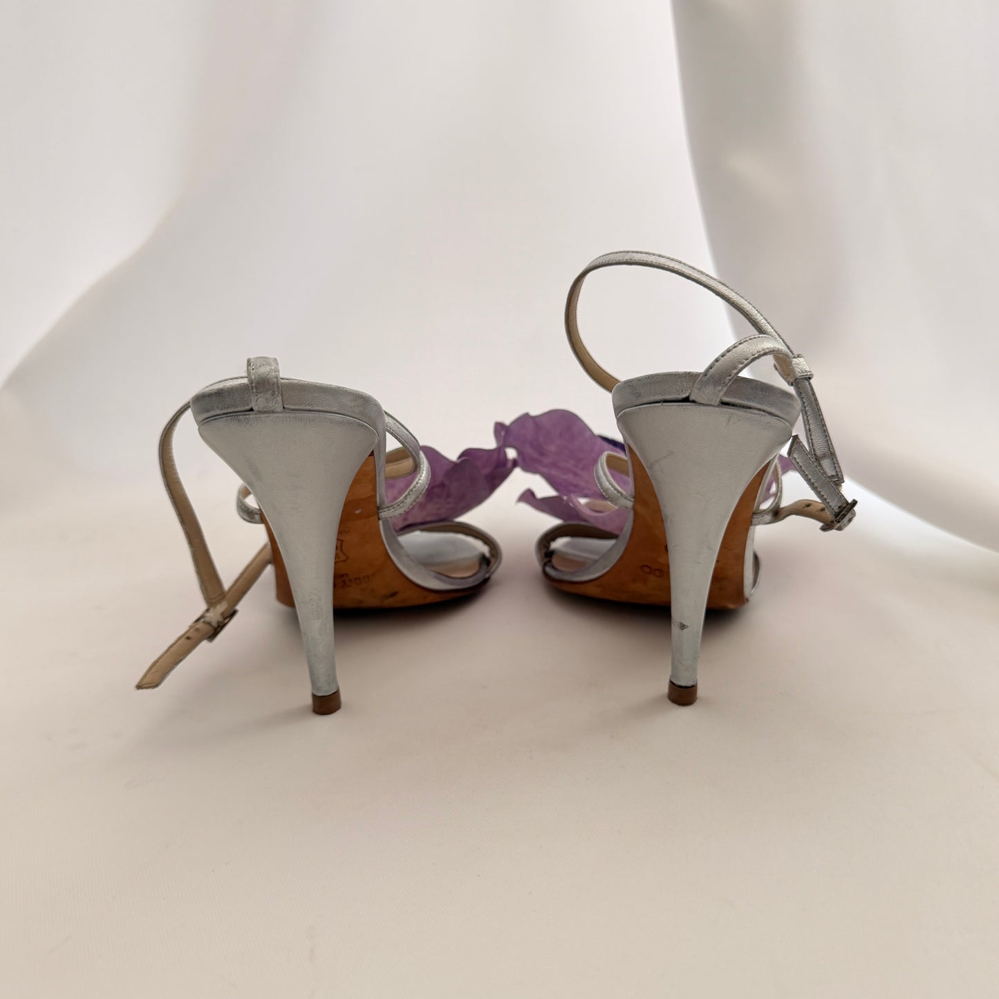Jimmy Choo Reworked Orchid Heeled Sandals - Silver
