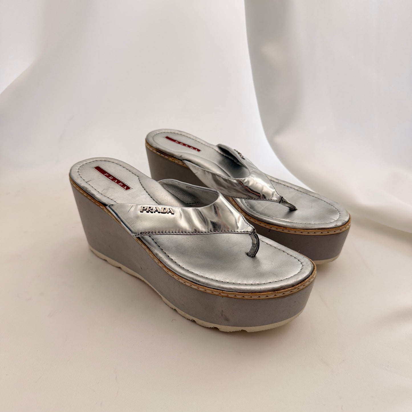 Vintage Prada Flip Flop Platforms